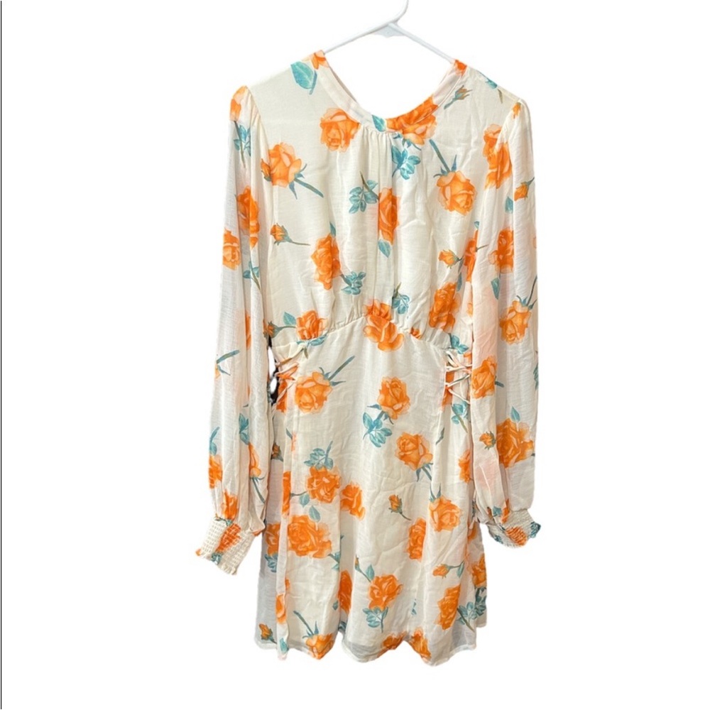 NWT Free People Samantha Lace Up Mini Dress Size Large - Picture 3 of 6